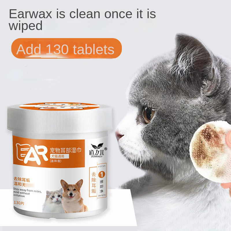 Pet Cleaning Wipes – Ear or Eye, 130 Count