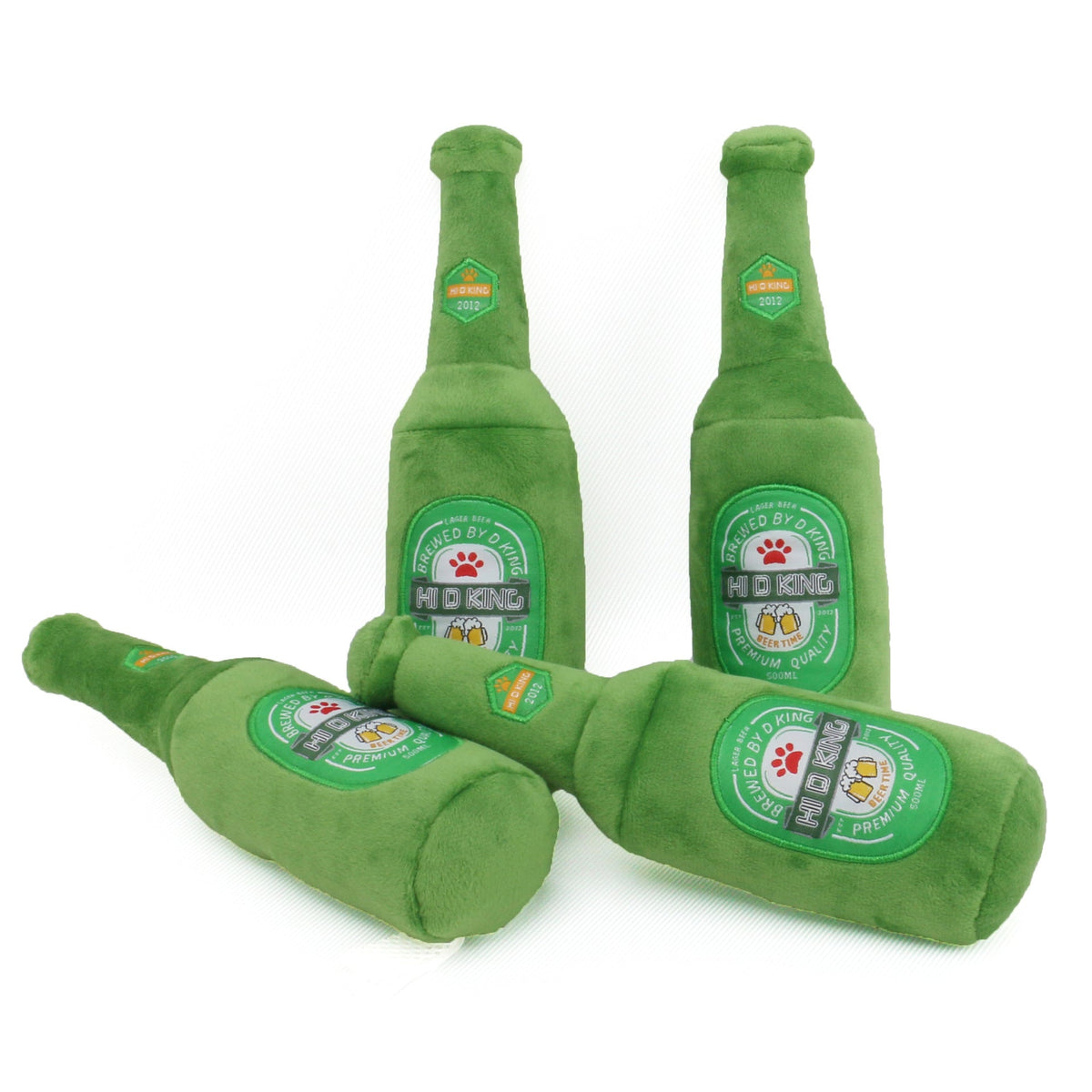 Beer-Themed Plush Dog Toy