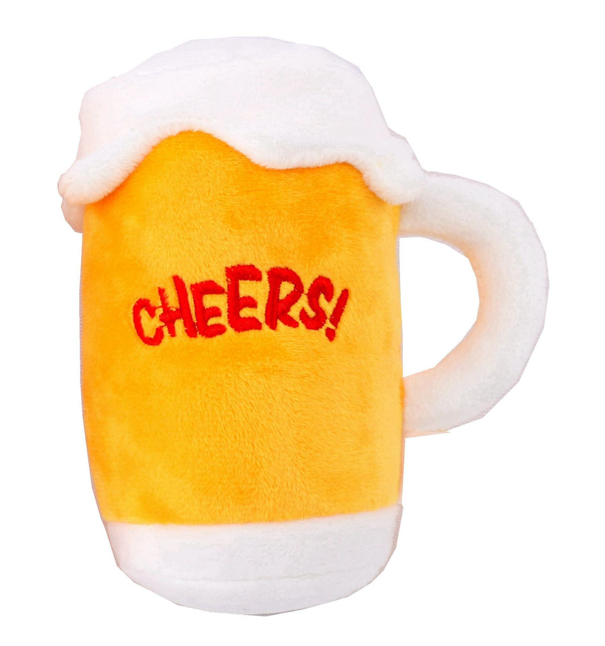 Beer-Themed Plush Dog Toy