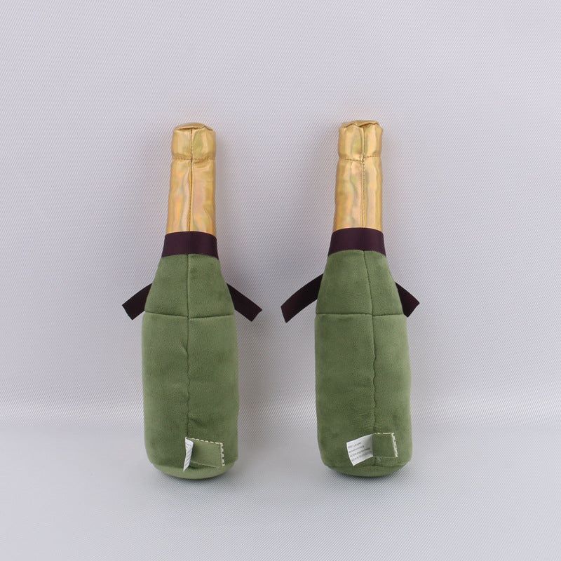 Beer-Themed Plush Dog Toy