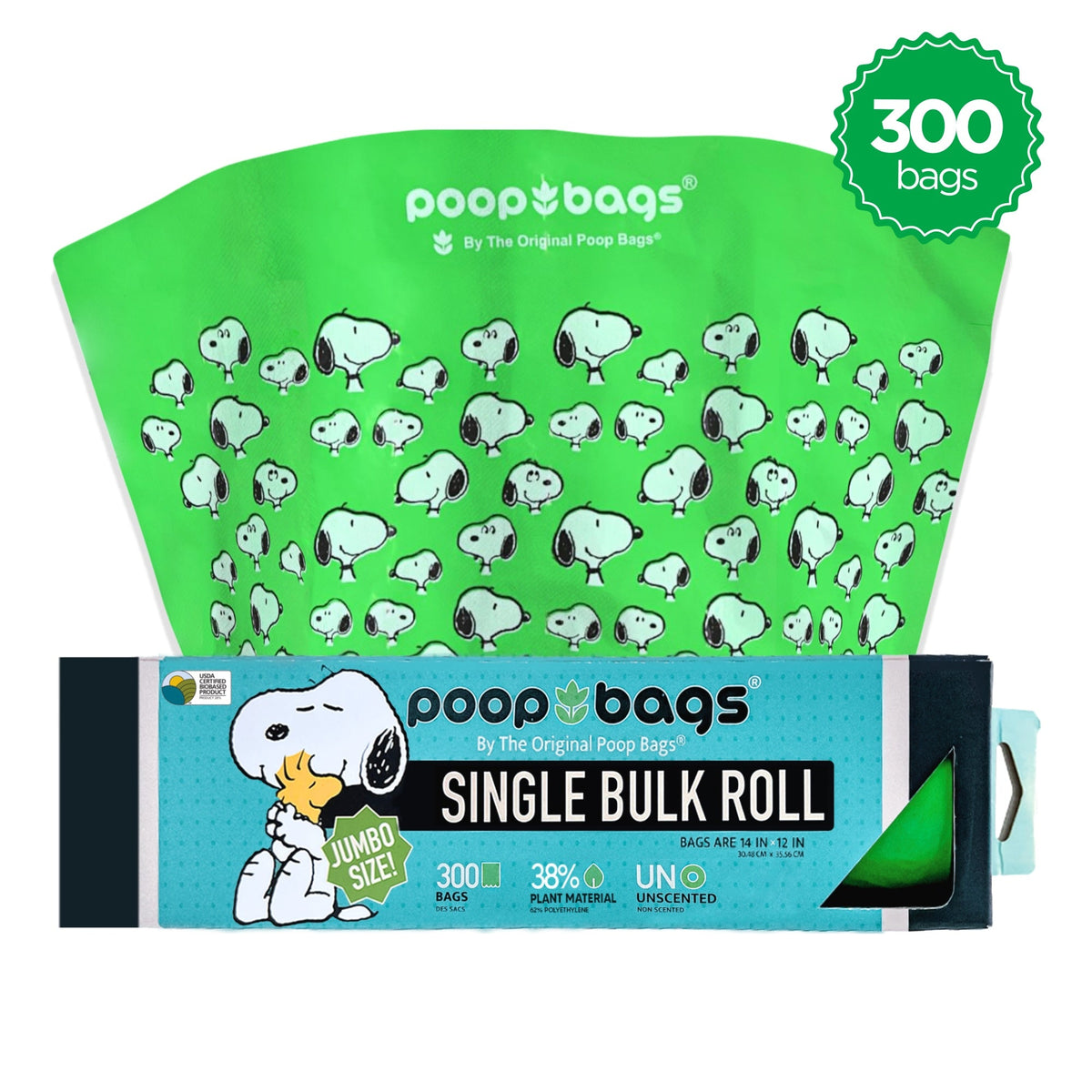 Snoopy® Jumbo Bulk Roll XL Poop Bags