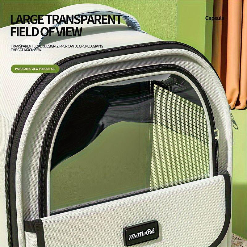 Side-Opening Cat Carrier Backpack – White