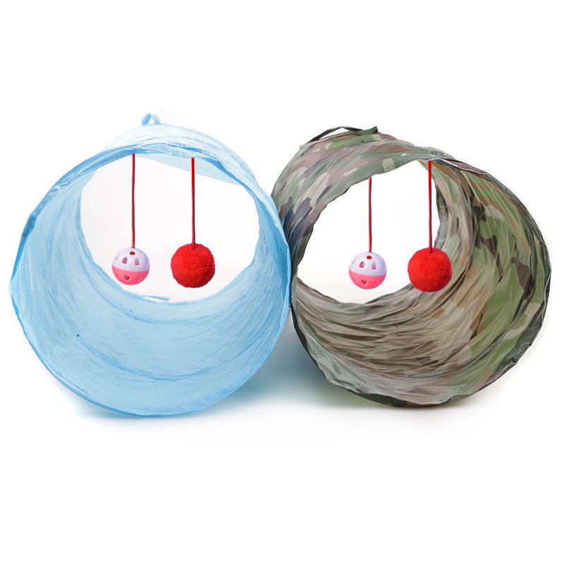 Foldable Two-Way Cat Play Tunnel