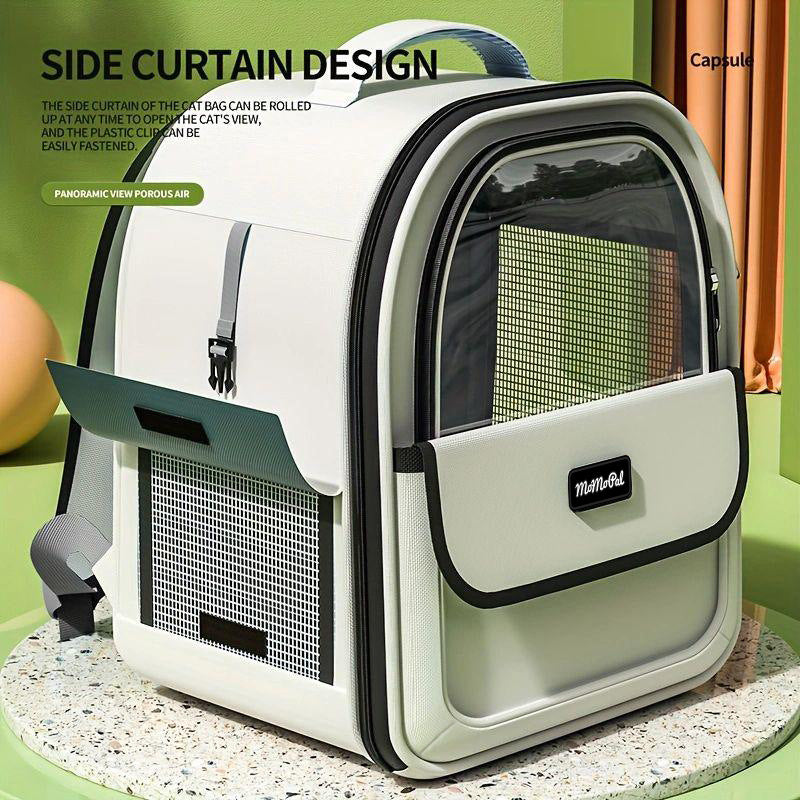 Side-Opening Cat Carrier Backpack – White