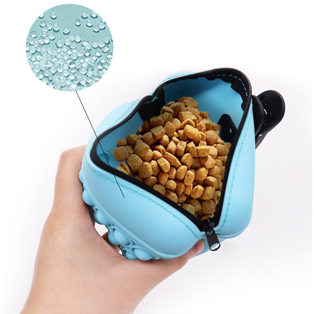Silicone Dog Treat Pouch with Waist Clip