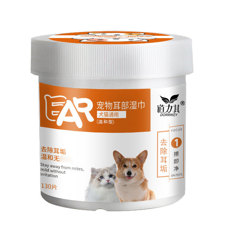 Pet Cleaning Wipes – Ear or Eye, 130 Count