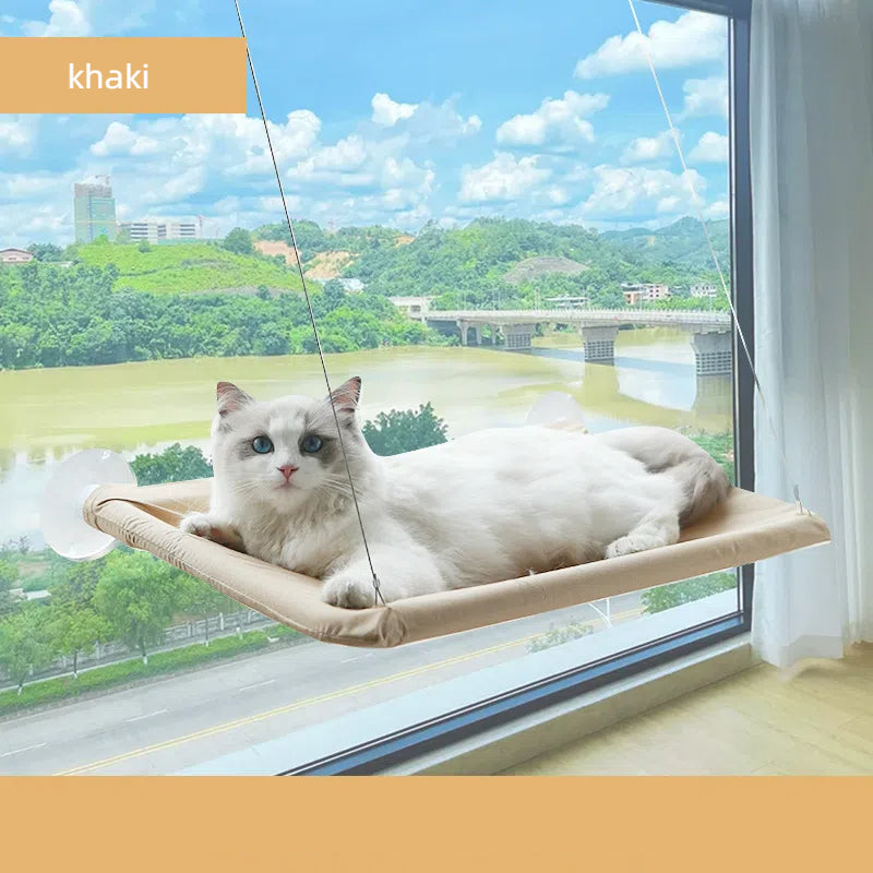 Folding Window Cat Hammock with Suction Cups