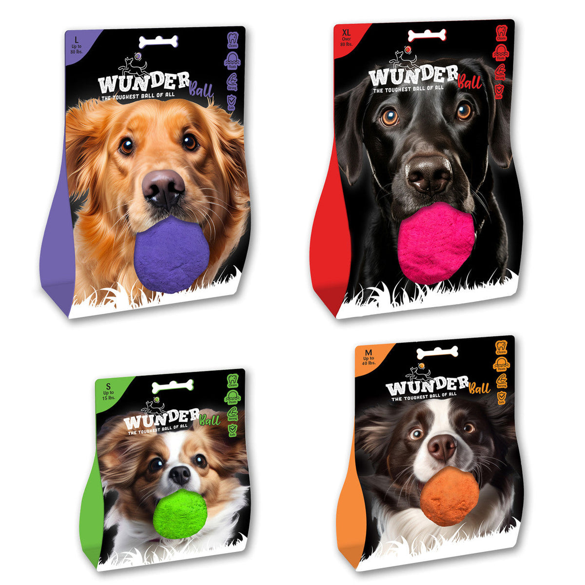 WUNDERball Natural Rubber Fetch Ball