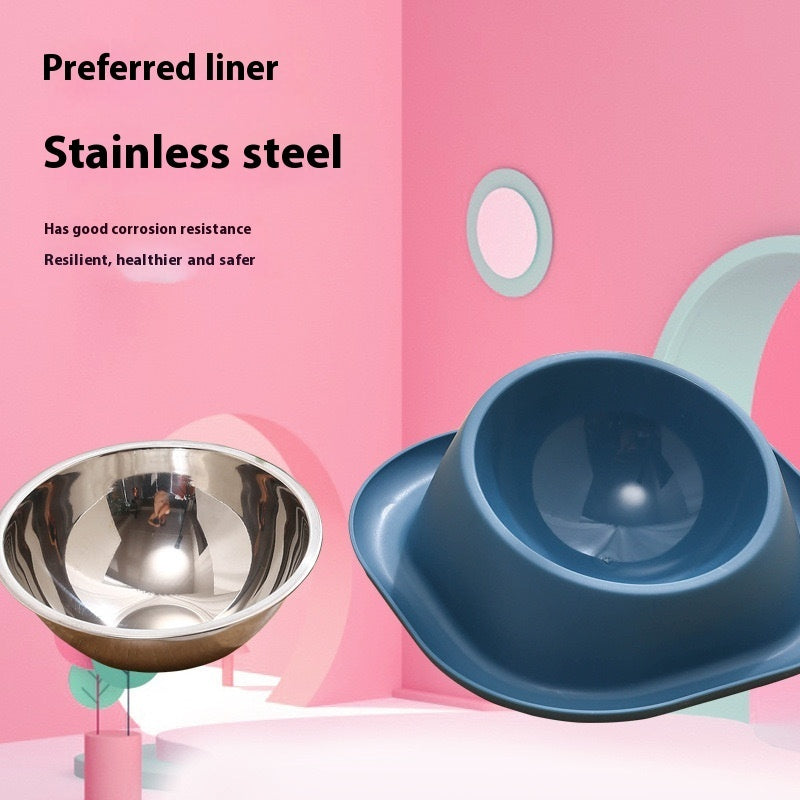 Slanted Cat Bowl – Single or Stainless Steel Option