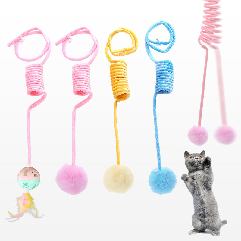 Suction-Cup Spring Cat Toy