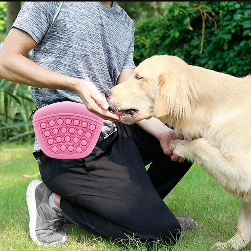 Silicone Dog Treat Pouch with Waist Clip