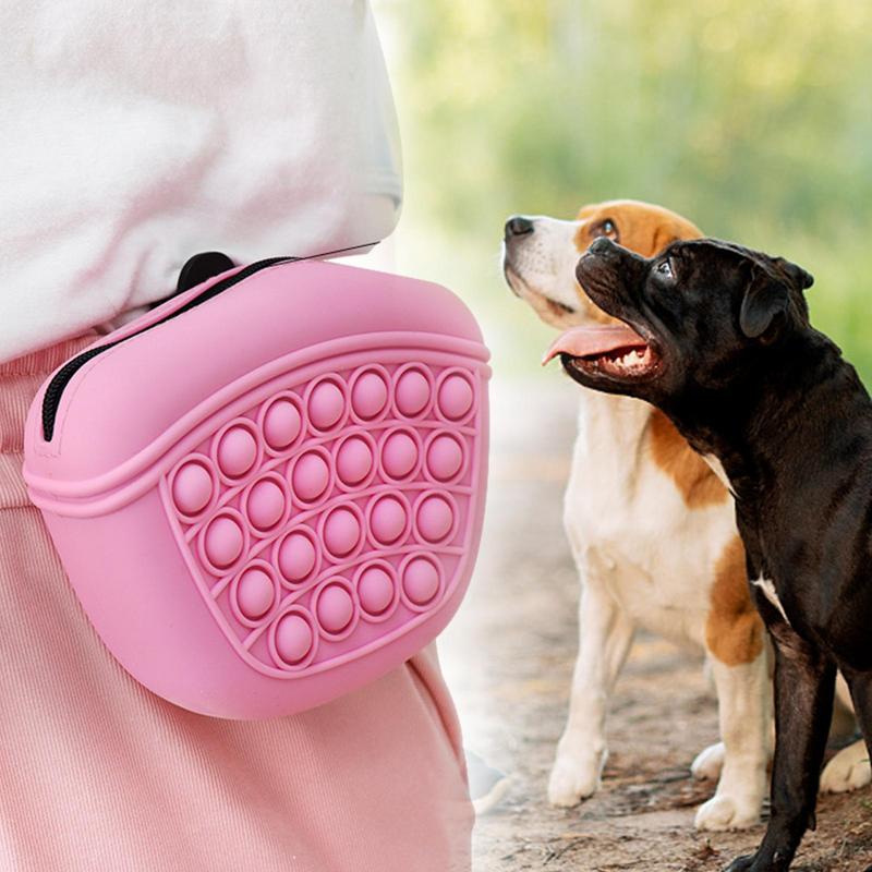 Silicone Dog Treat Pouch with Waist Clip