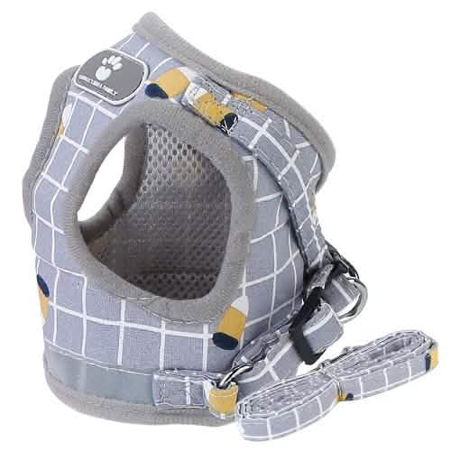 Adjustable Mesh Dog Harness & Leash Set