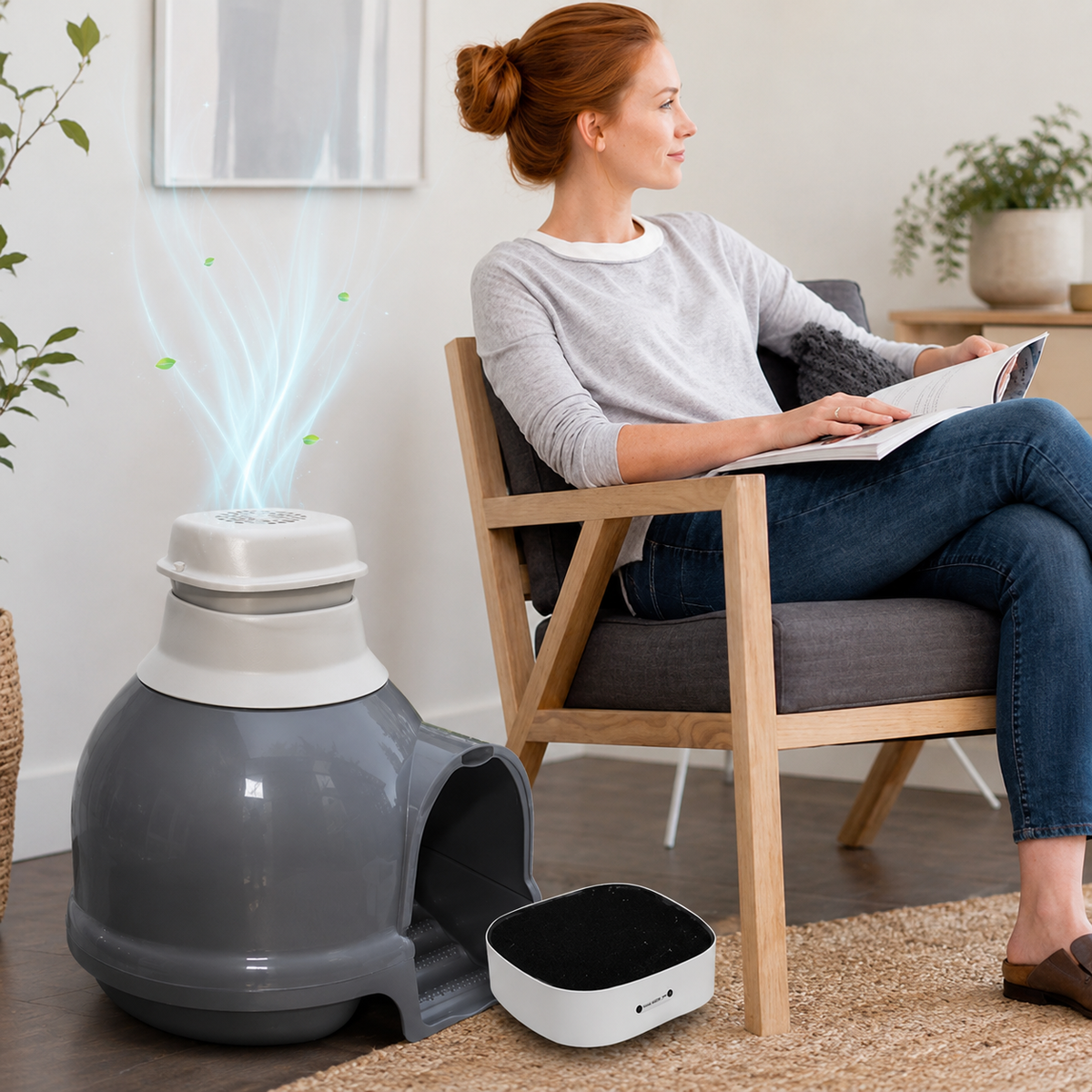 Litter Box Air Purifier, the Classic